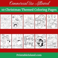 10 Christmas Coloring Pages