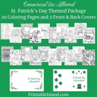 St. Patrick's Day Themed Coloring Package