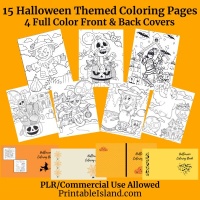 Halloween Themed Coloring Package