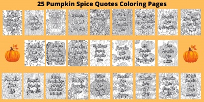 25 Pumpkin Spice Quotes Package