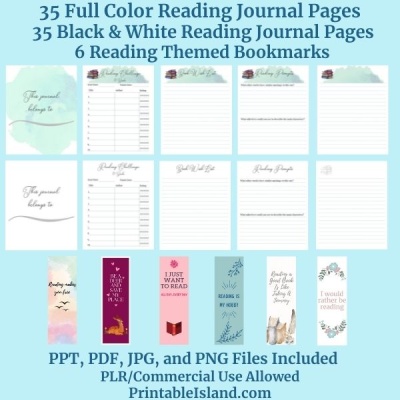 My Reading Journal Add-On Pack